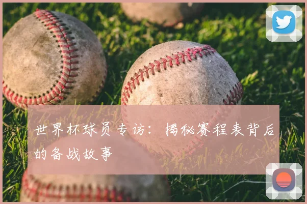 世界杯球员专访:揭秘赛程表背后的备战故事