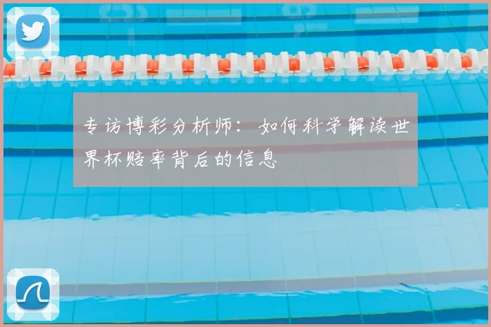 专访博彩分析师:如何科学解读世界杯赔率背后的信息